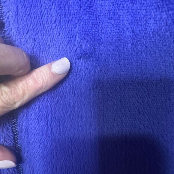 Patagonia Purple Blue and Gray Fleece Jacket Women's Sz M - Picture 13 of 14